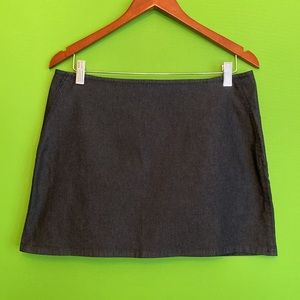 Benetton Blue Denim A-line mini